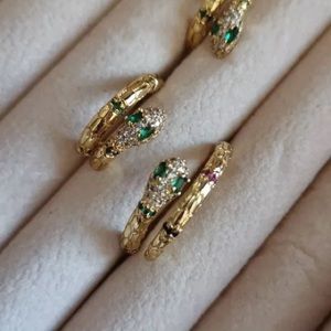 SOLD Gold stainless steel snake ring